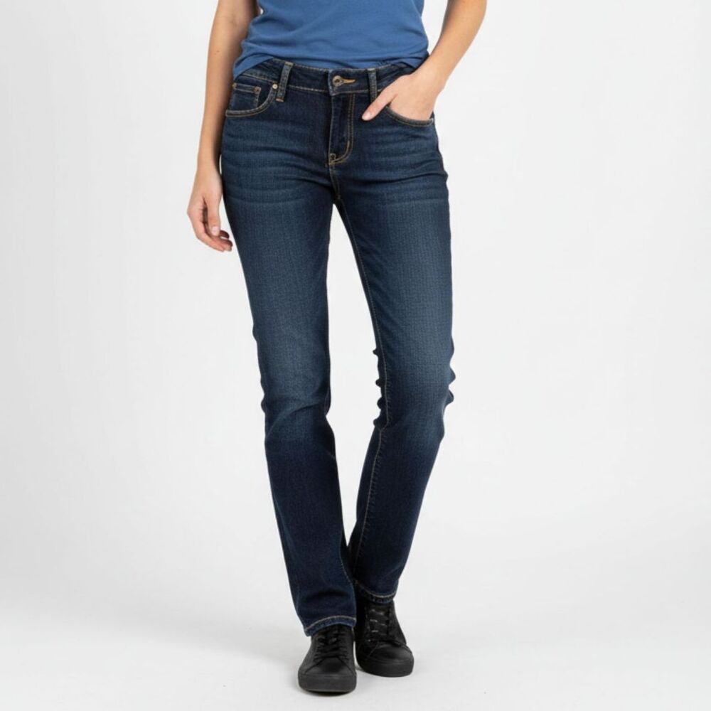 Dsquared2 Woman's Blue Low Rise Straight Leg Jeans 42 (32 Waist)